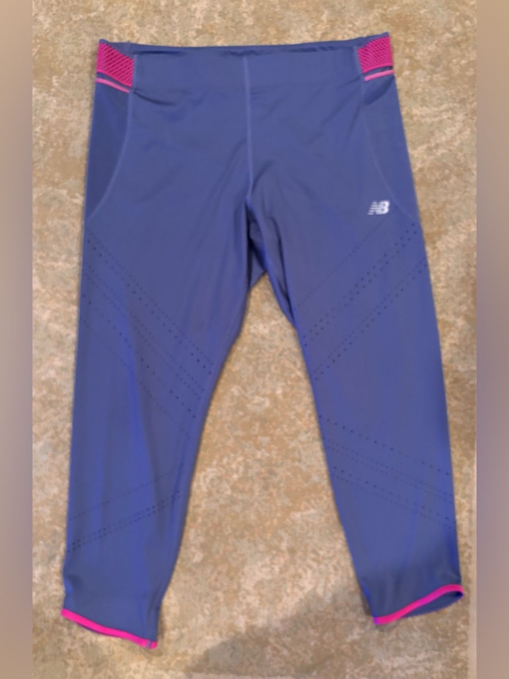 New Balance Leggings Womens 2XL Blue Athletic Compression Workout